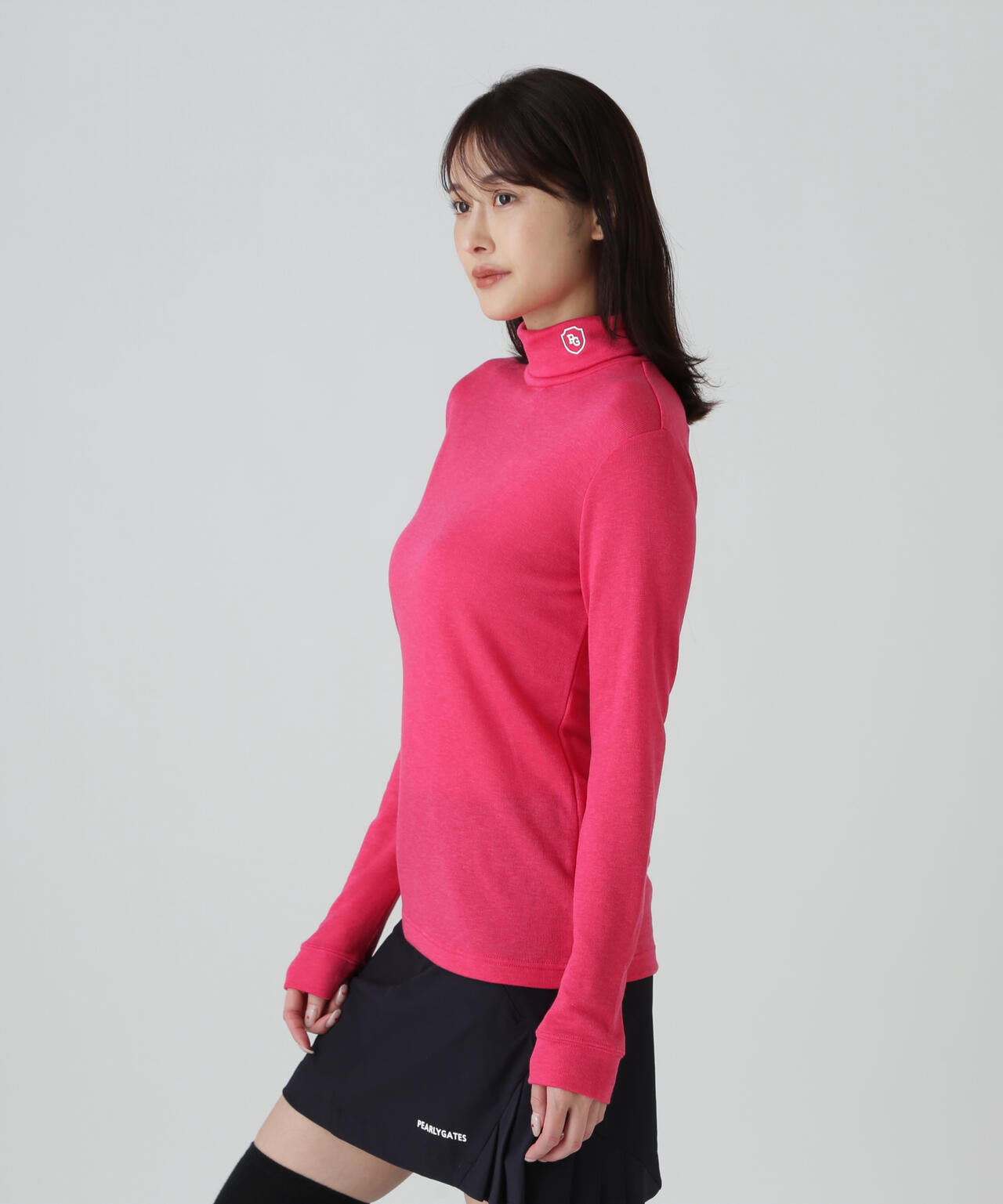 【PG BODY】スーパーファインウール長袖タートルネックカットソー