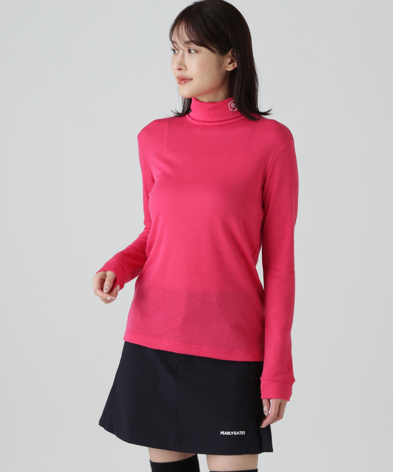 【PG BODY】スーパーファインウール長袖タートルネックカットソー