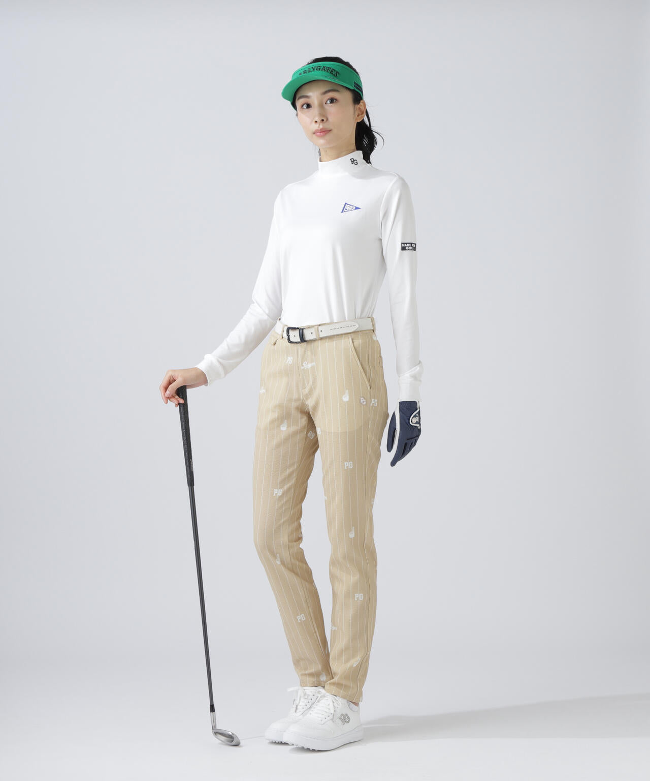 【PG BODY】37.5ベア天竺長袖ハイネックカットソー