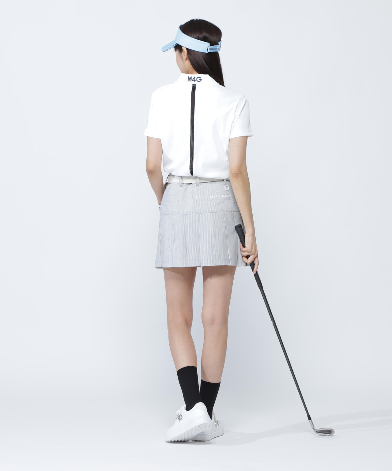 ポップコーンカノコ×メッシュ半袖ハイネックカットソー