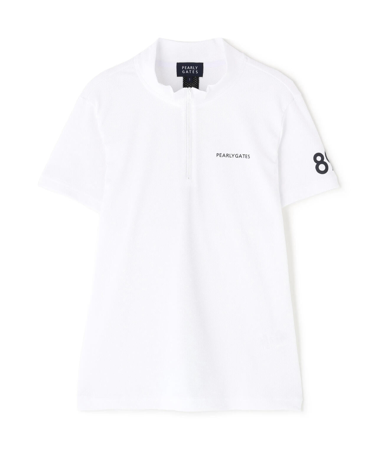 ポップコーンカノコ×メッシュ半袖ハイネックカットソー