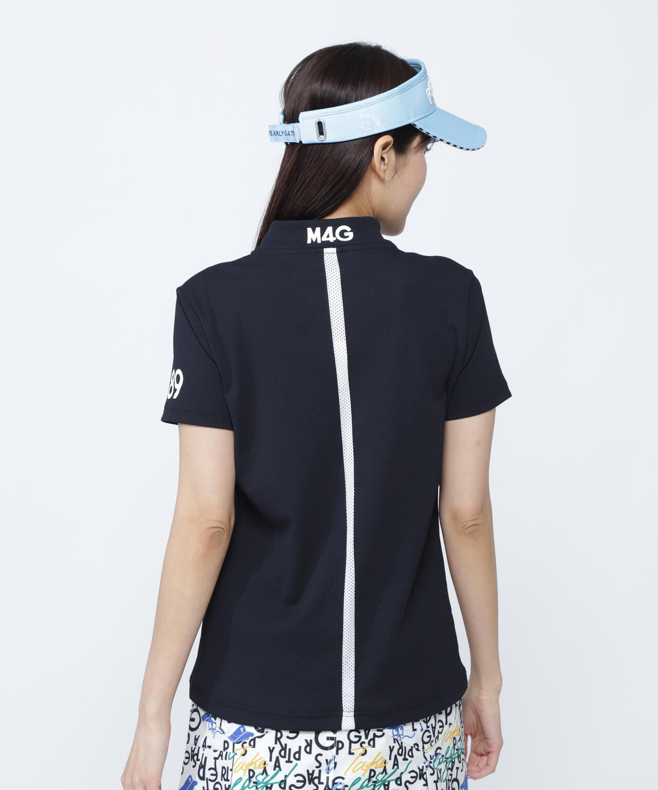 ポップコーンカノコ×メッシュ半袖ハイネックカットソー