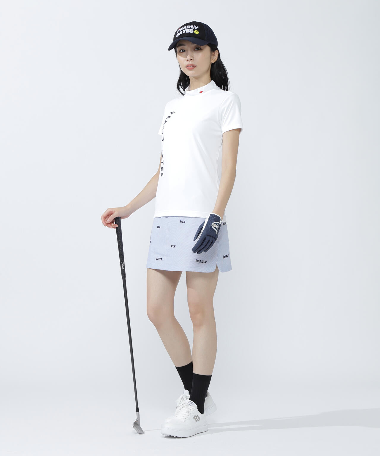 ルークールスムース半袖モックネックカットソー