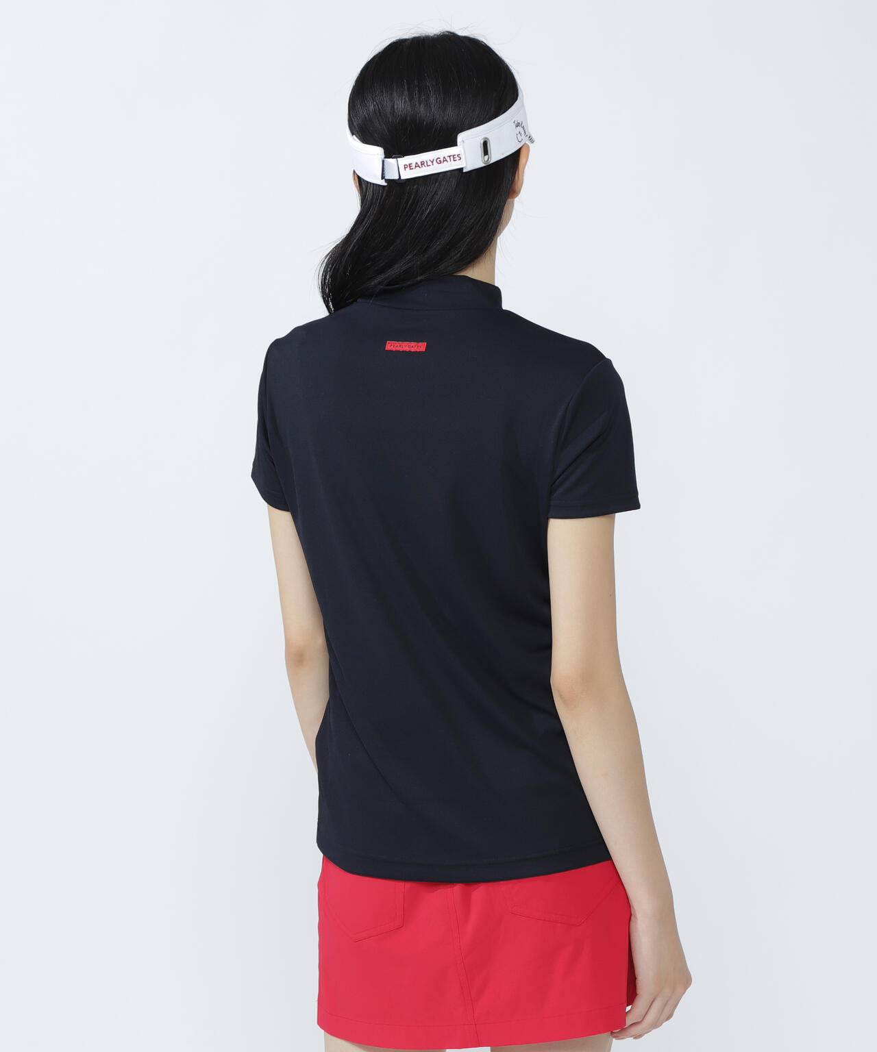 ルークールスムース半袖モックネックカットソー