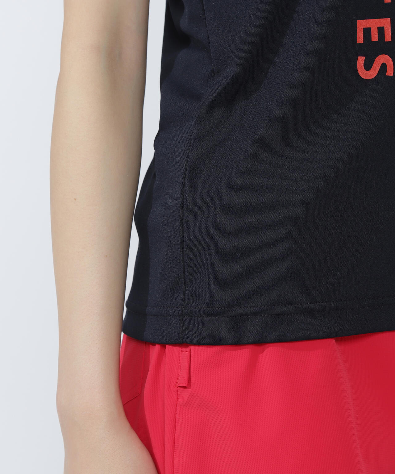 ルークールスムース半袖モックネックカットソー