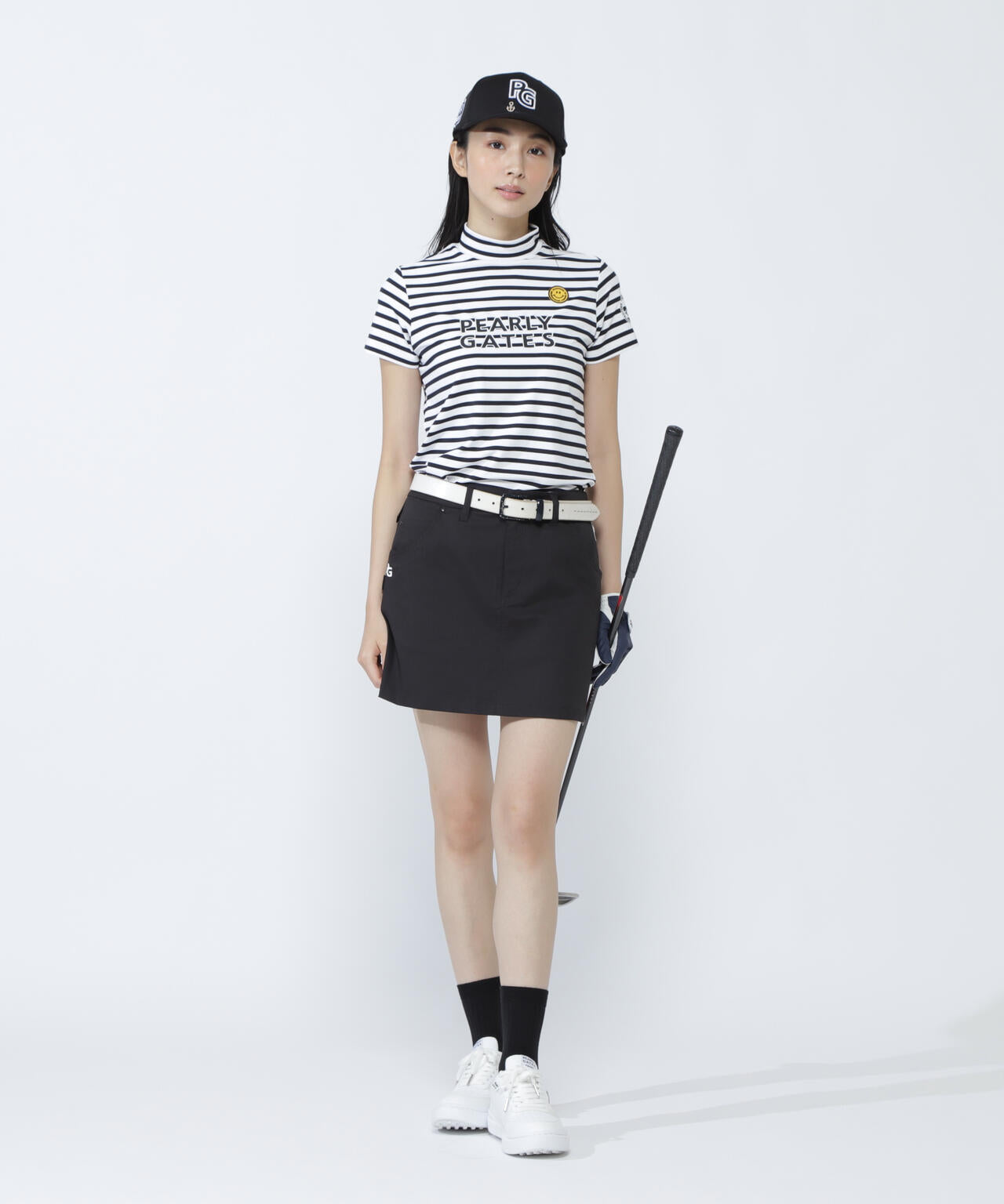 PG is PG ベアカノコ半袖ハイネックカットソー <ボーダー柄>