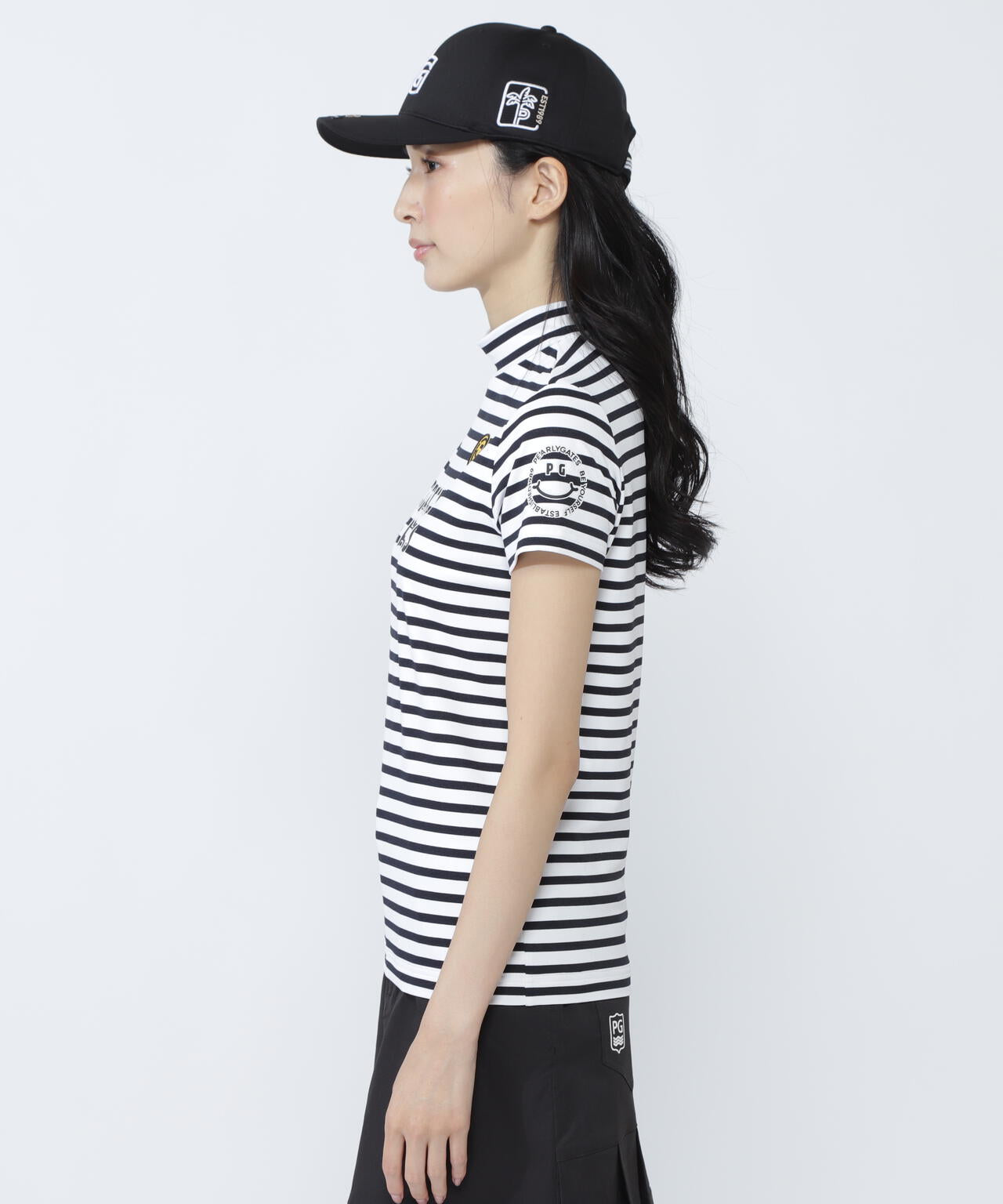 PG is PG ベアカノコ半袖ハイネックカットソー <ボーダー柄>