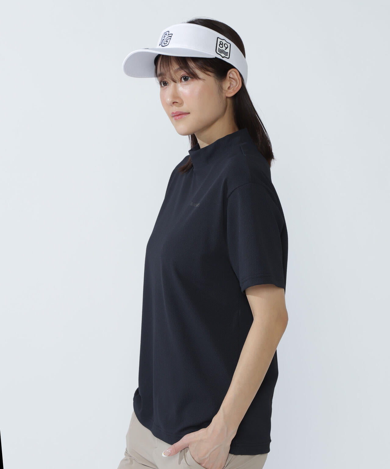 ビュークール半袖ハイネックカットソー