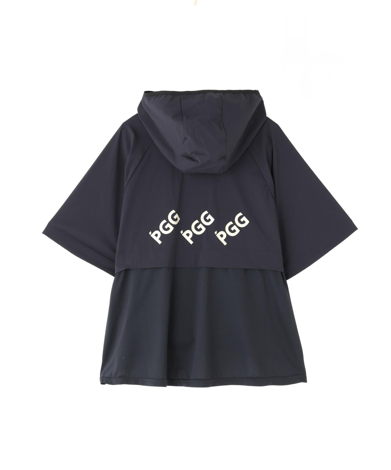 【PGG】【直営店舗&公式オンライン限定】Nyストレッチリップストップ半袖フーディプルオーバー (LADIES)