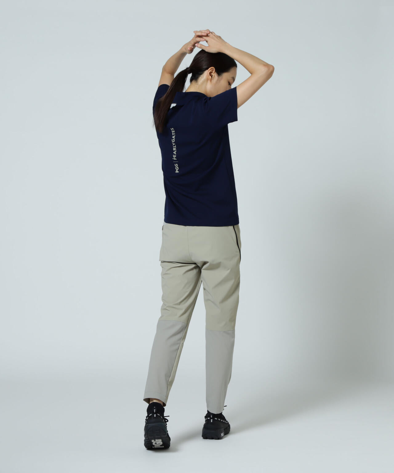 【PGG】【直営店舗&公式オンライン限定】エプシロンダブルメッシュ半袖ハイネックカットソー (LADIES)
