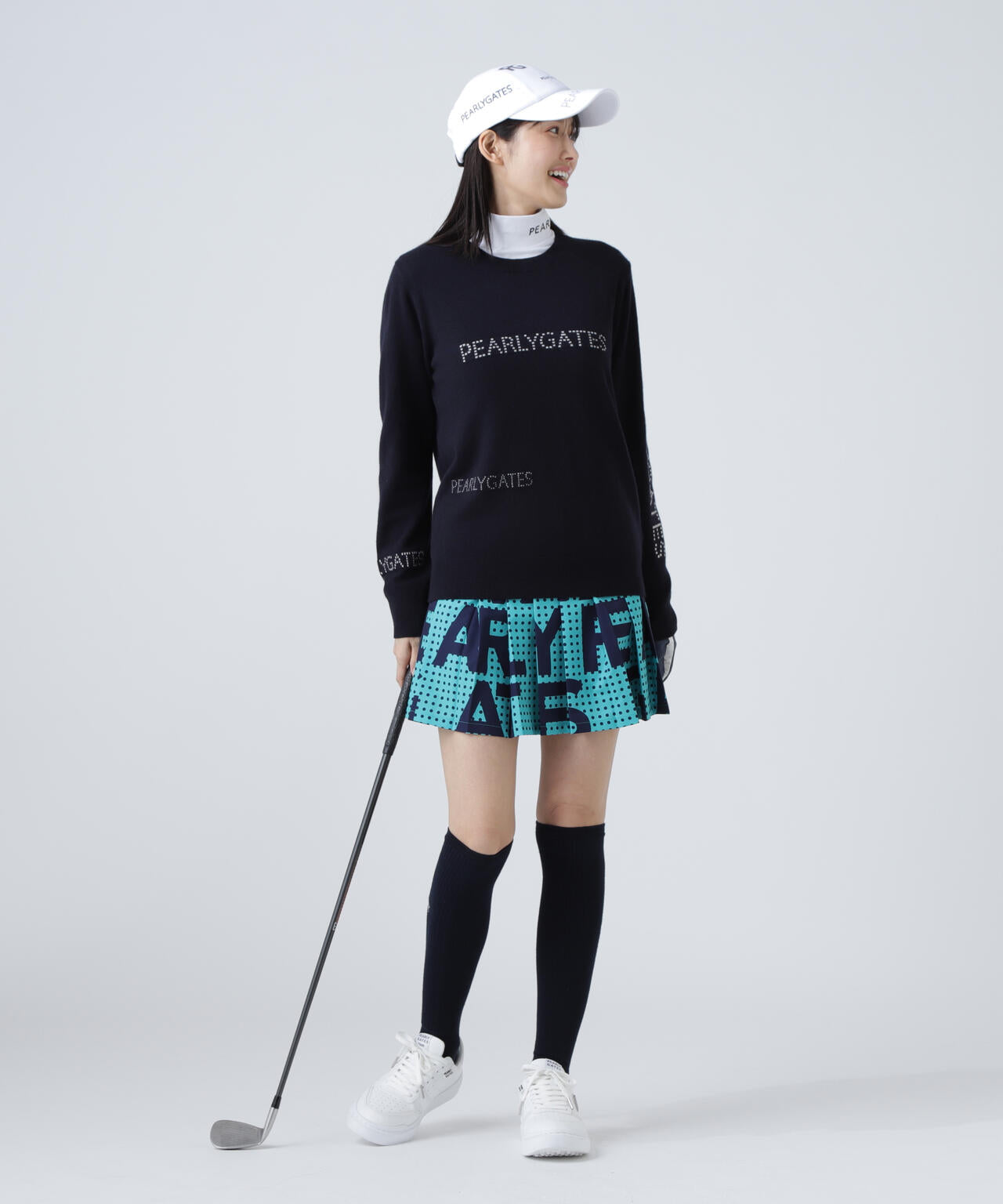 12G部分ジャガードカシミヤ100クルーネックニットプルオーバー