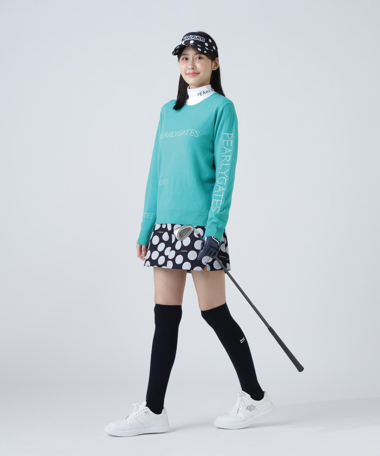 12G部分ジャガードカシミヤ100クルーネックニットプルオーバー