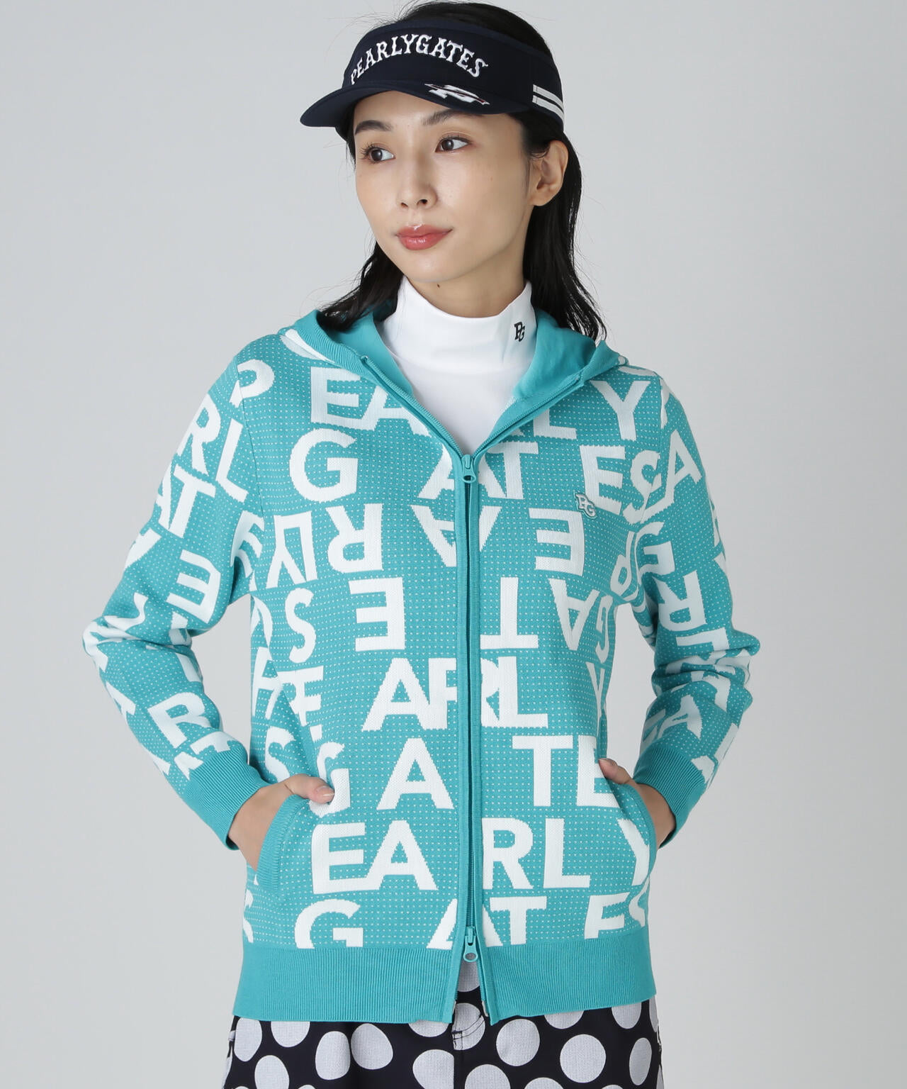 パーリーゲイツ アーガイル柄 パーカー PEARLY GATES パーカー PEARLY