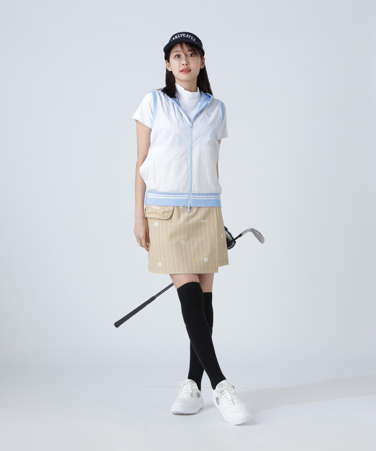 ジャガードリバーシブル フルジップフーディニットベスト