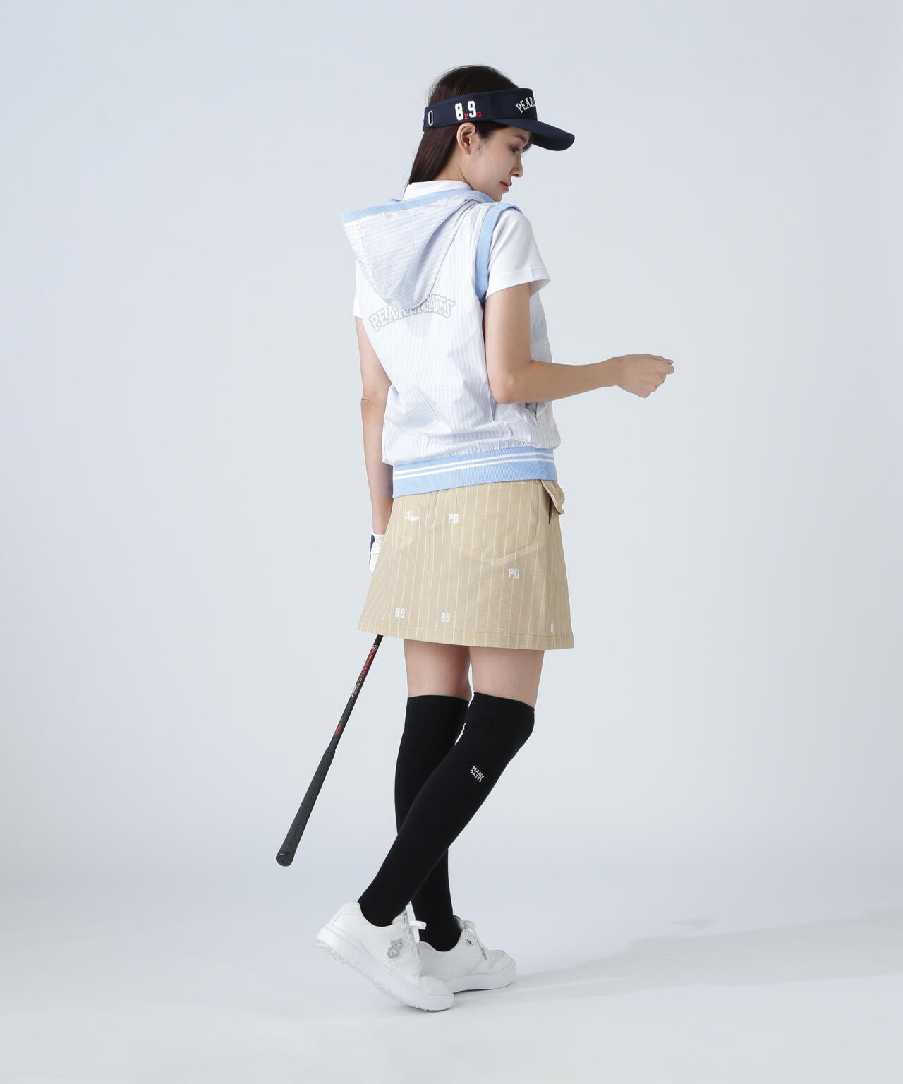 ジャガードリバーシブル フルジップフーディニットベスト