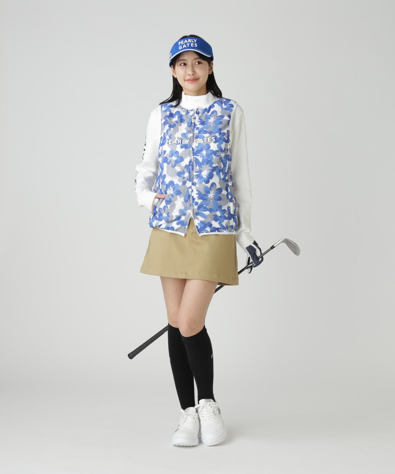 【PG is PG】Nyリップ_タフレックス×サーモトロン中綿ツインブルゾン <ラフ花ロゴ小柄>