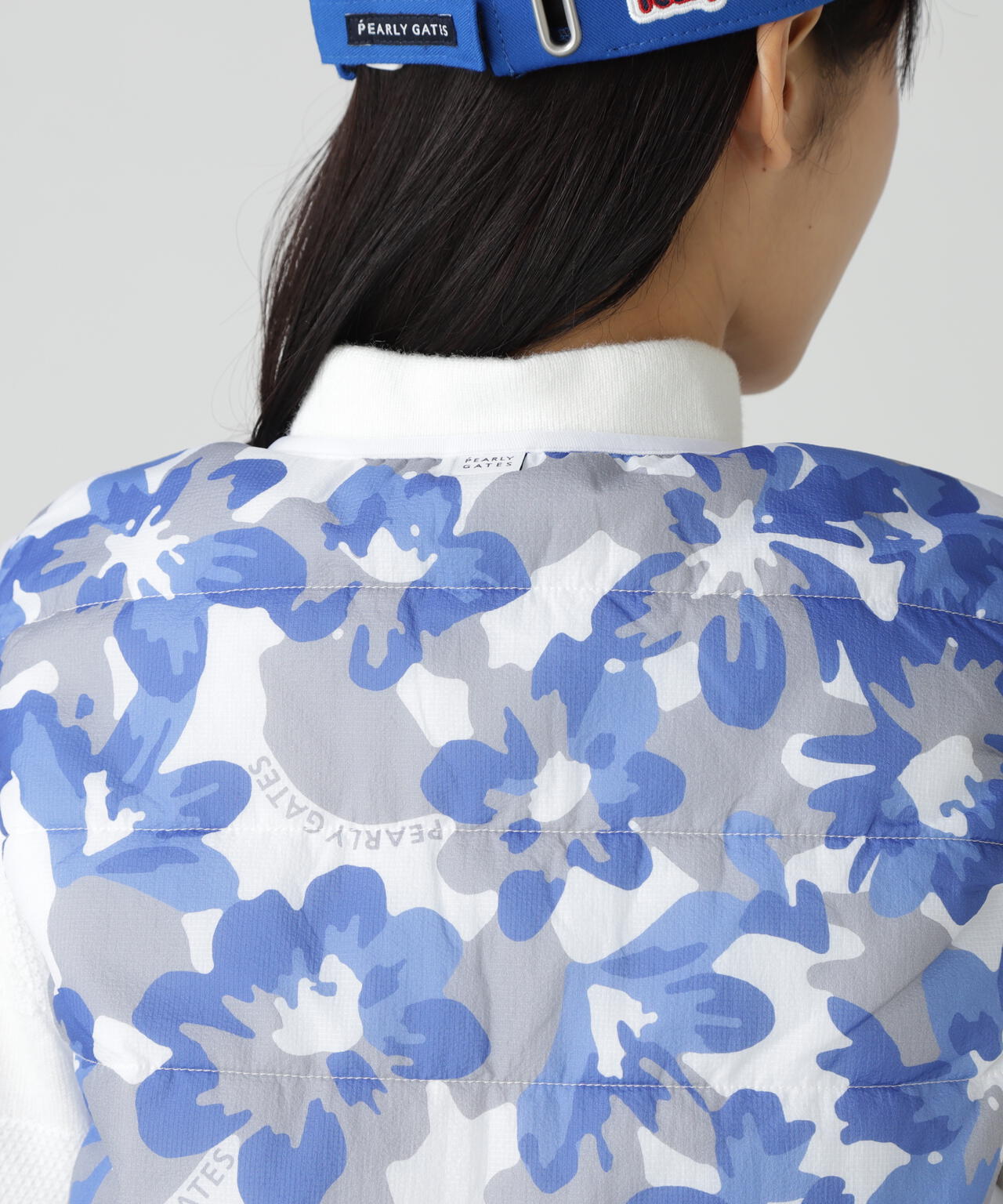 PGisPGNyリップ_タフレックス×サーモトロン中綿ツインブルゾン <ラフ花ロゴ小柄>