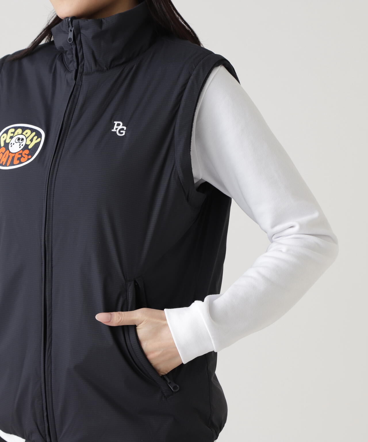 Nyストレッチリップストップ×超カルイシ中綿リバーシブルスタンドブルゾン