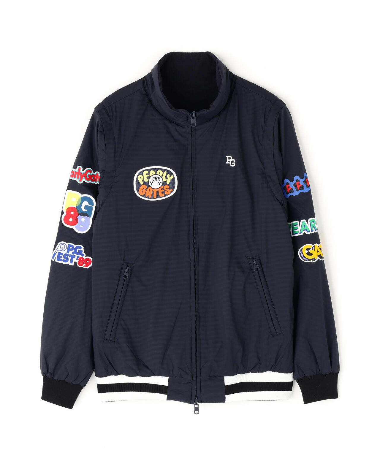 Nyストレッチリップストップ×超カルイシ中綿リバーシブルスタンドブルゾン