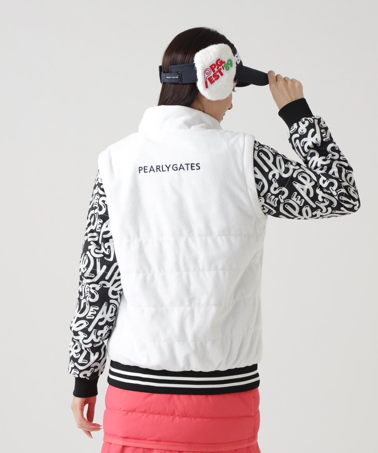 Nyストレッチリップストップ×超KARUISHI中綿リバーシブルスタンドブルゾン <ぷにぷにロゴ柄>