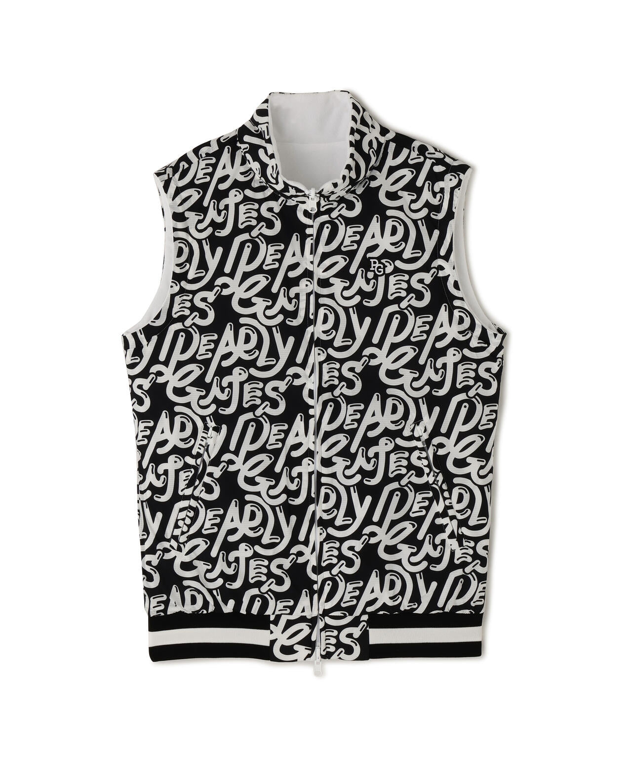 Nyストレッチリップストップ×超KARUISHI中綿リバーシブルスタンドブルゾン <ぷにぷにロゴ柄>