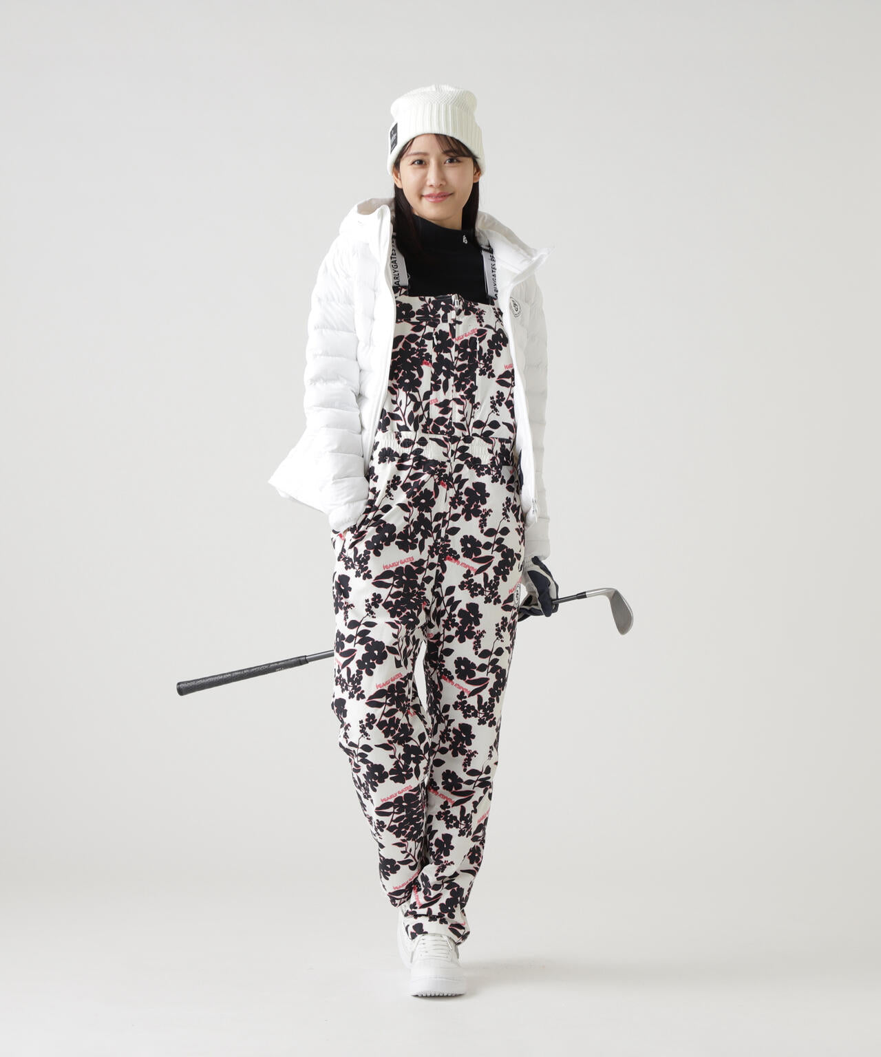 NyストレッチBIGリップストップ中綿フーディブルゾン