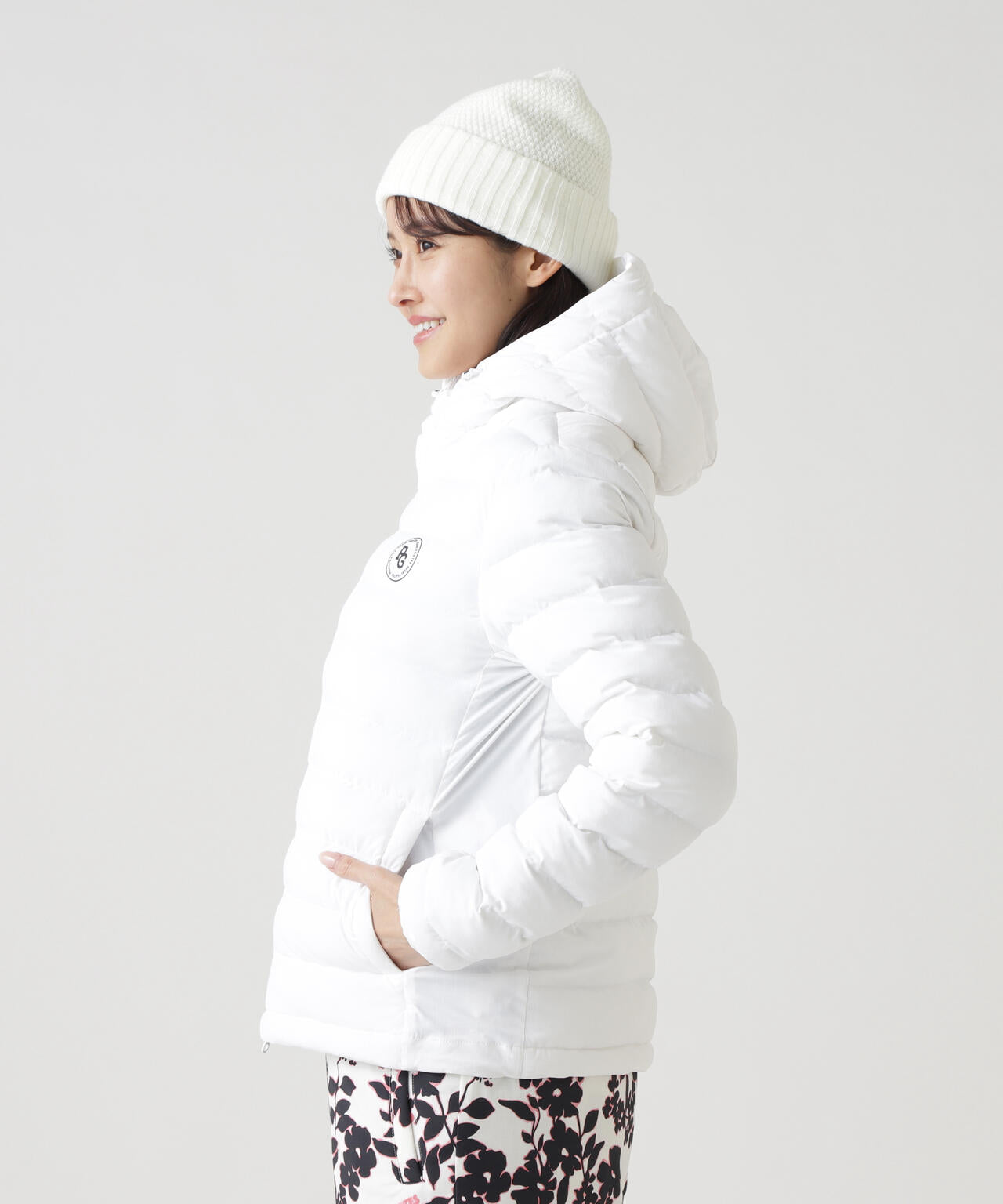 NyストレッチBIGリップストップ中綿フーディブルゾン