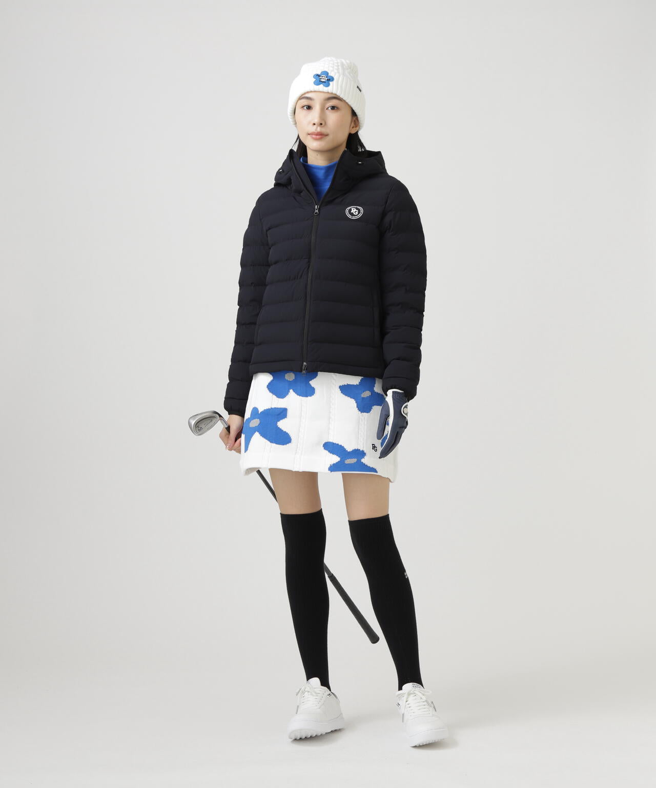 NyストレッチBIGリップストップ中綿フーディブルゾン