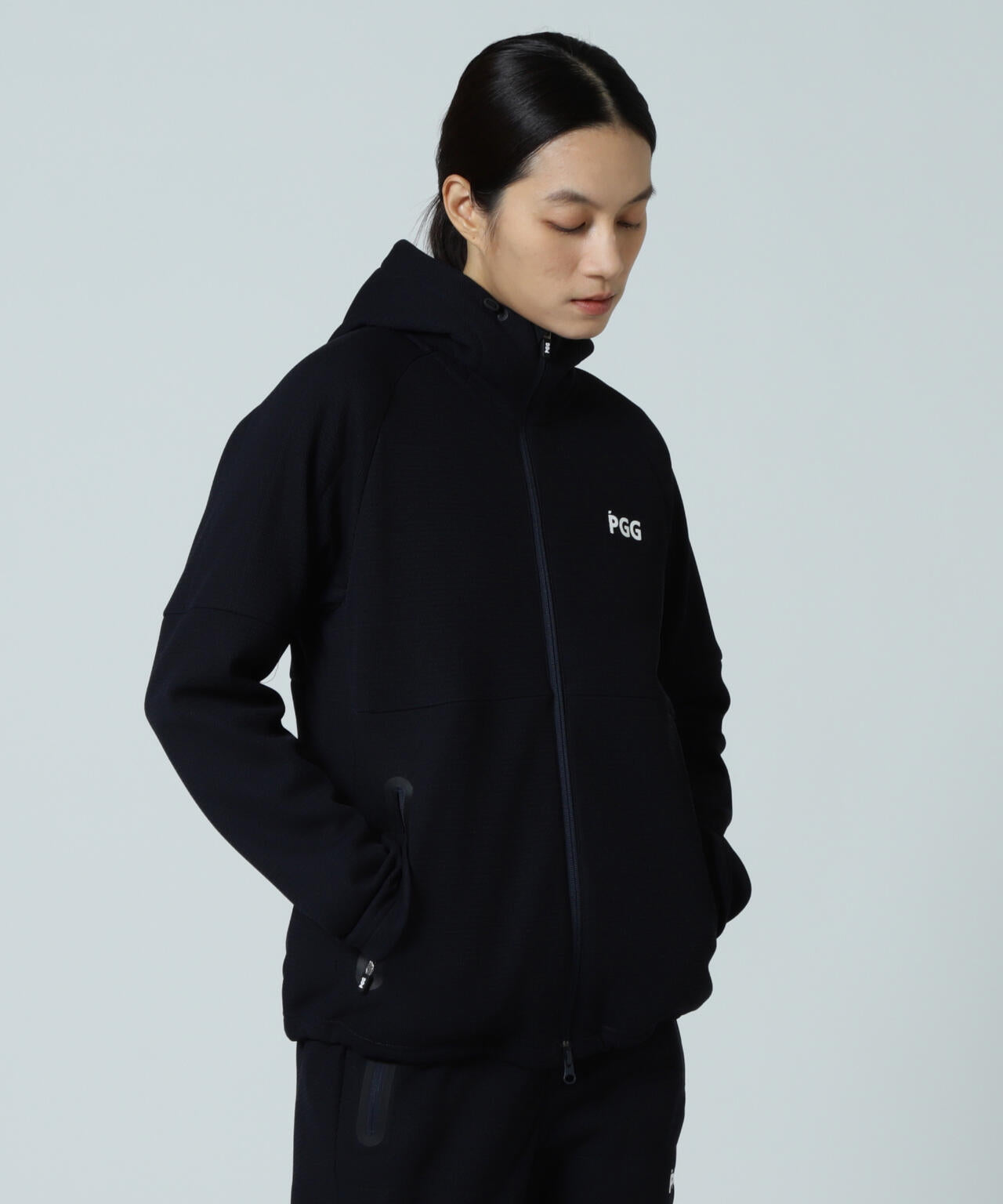 【PGG】【直営店舗&公式オンライン限定】Wラッセルメッシュ×OCTAフルジップフーディジャケット (LADIES)