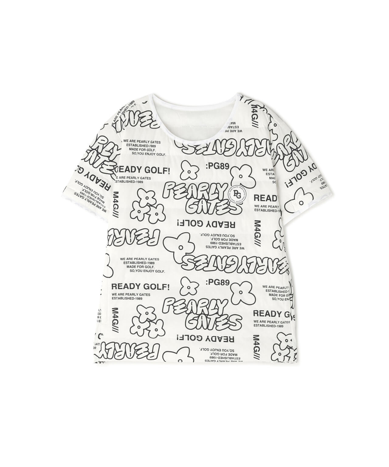 NyストレッチBIGリップストップ中綿2WAYスニードジャック <ロゴ×花柄>