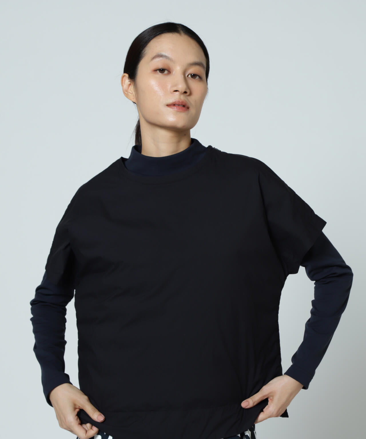 【PGG】【直営店舗&公式オンライン限定】NANGA×PGG Nyメカニカルストレッチ半袖スニードTシャツ (LADIES)