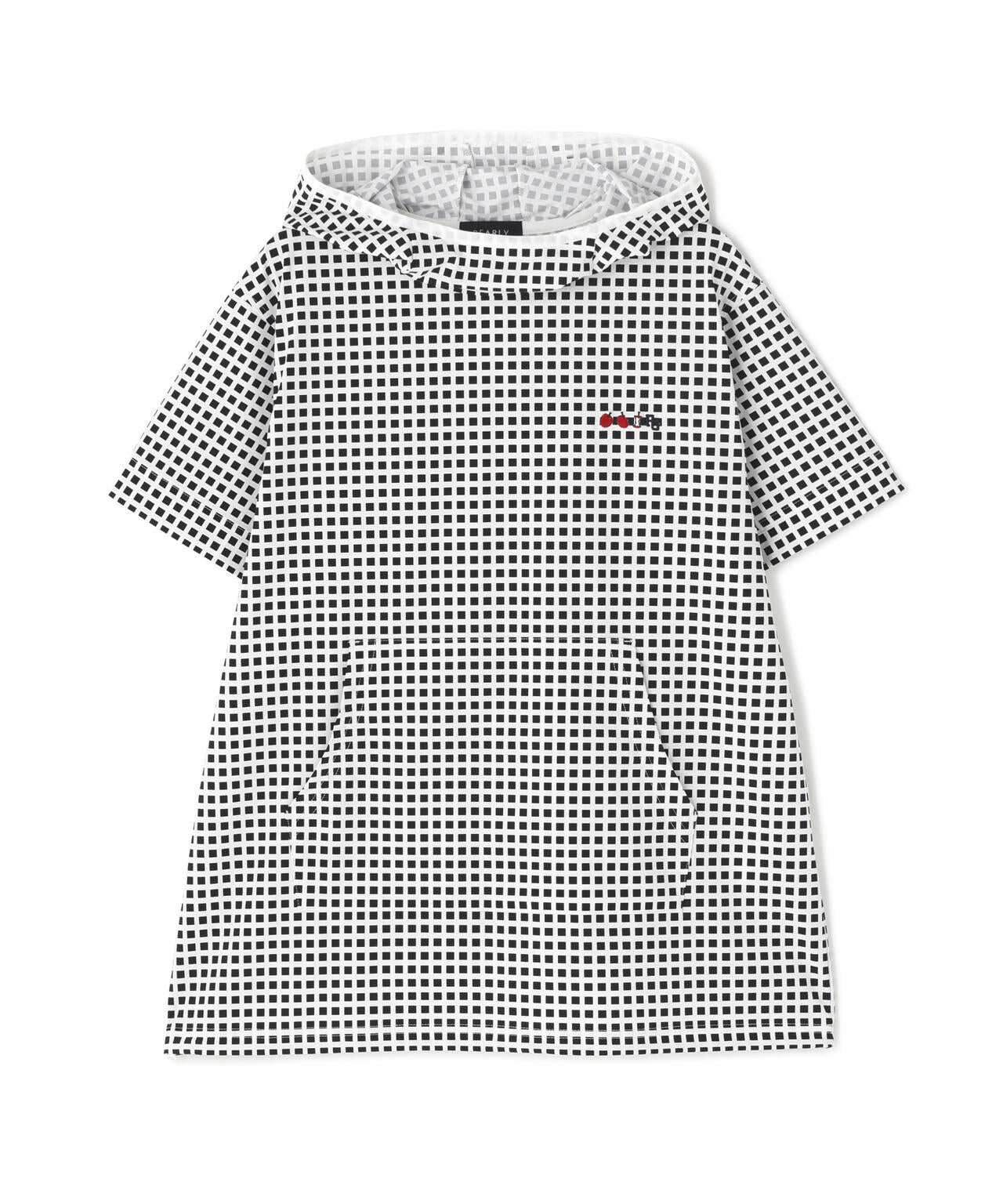 綿ライクNY/PUハイストレッチ半袖フーディスニード