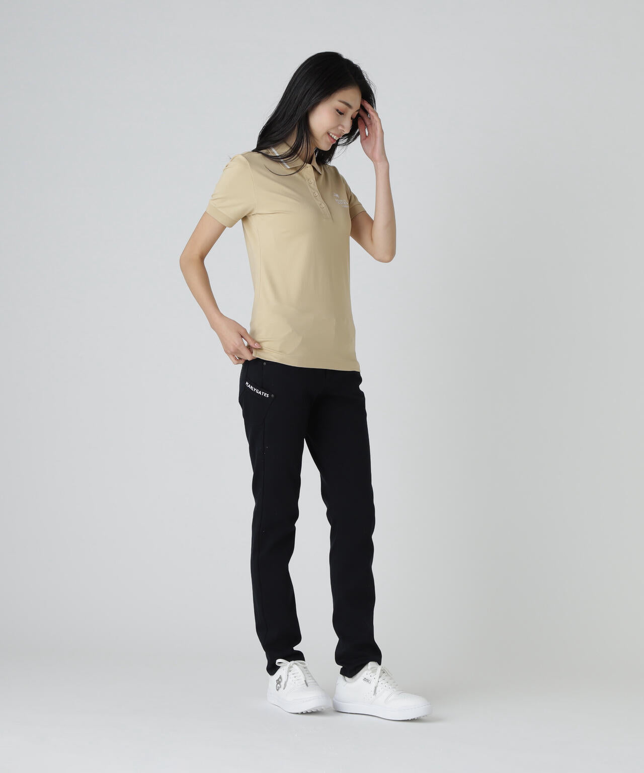 ストレッチサテン表スエードピーチパンツ