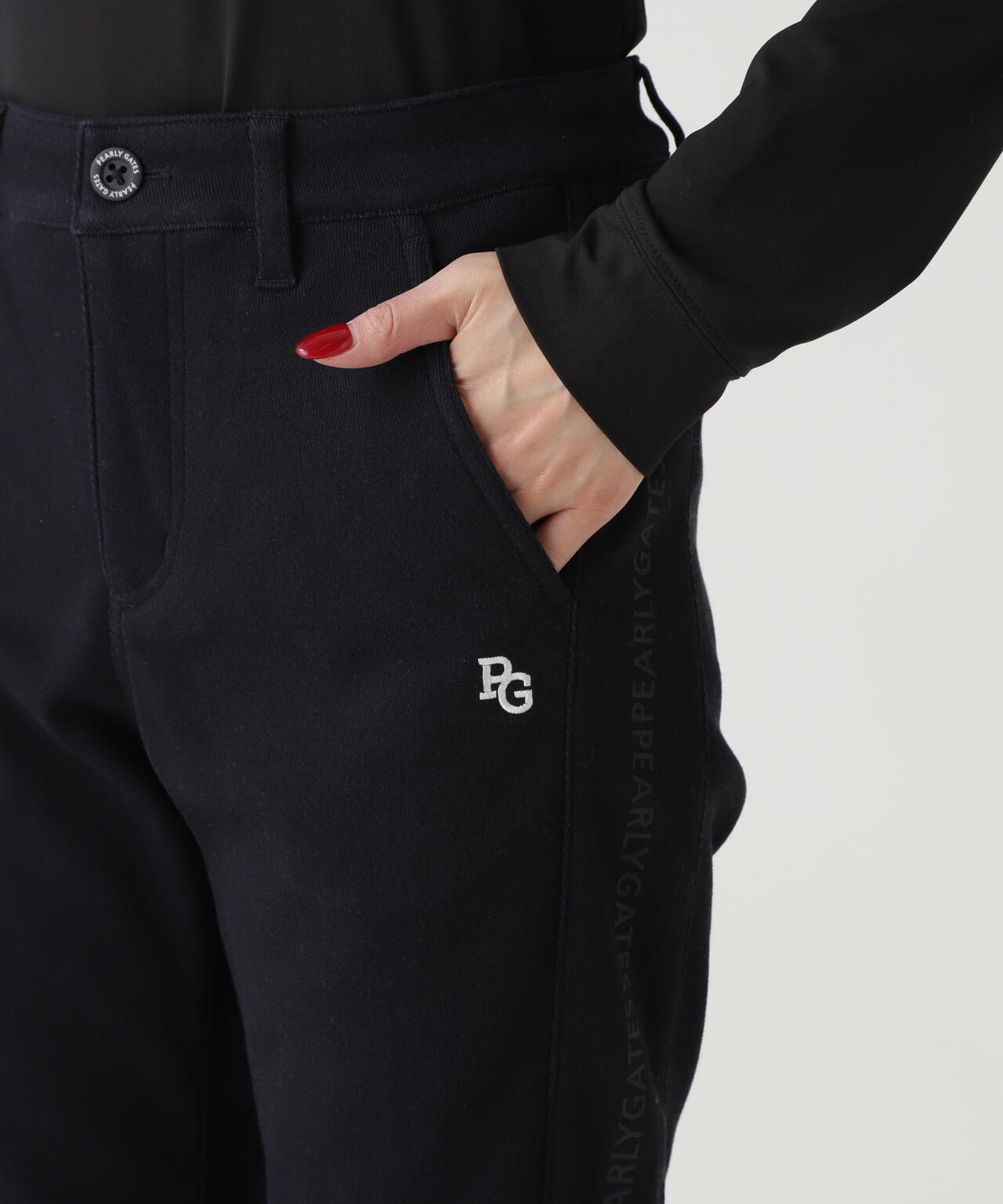 C/Peストレッチカルゼ裏地付きパンツ