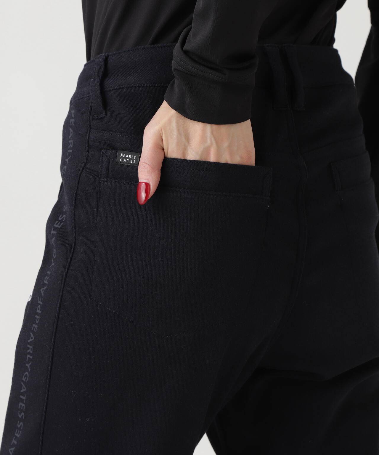 C/Peストレッチカルゼ裏地付きパンツ