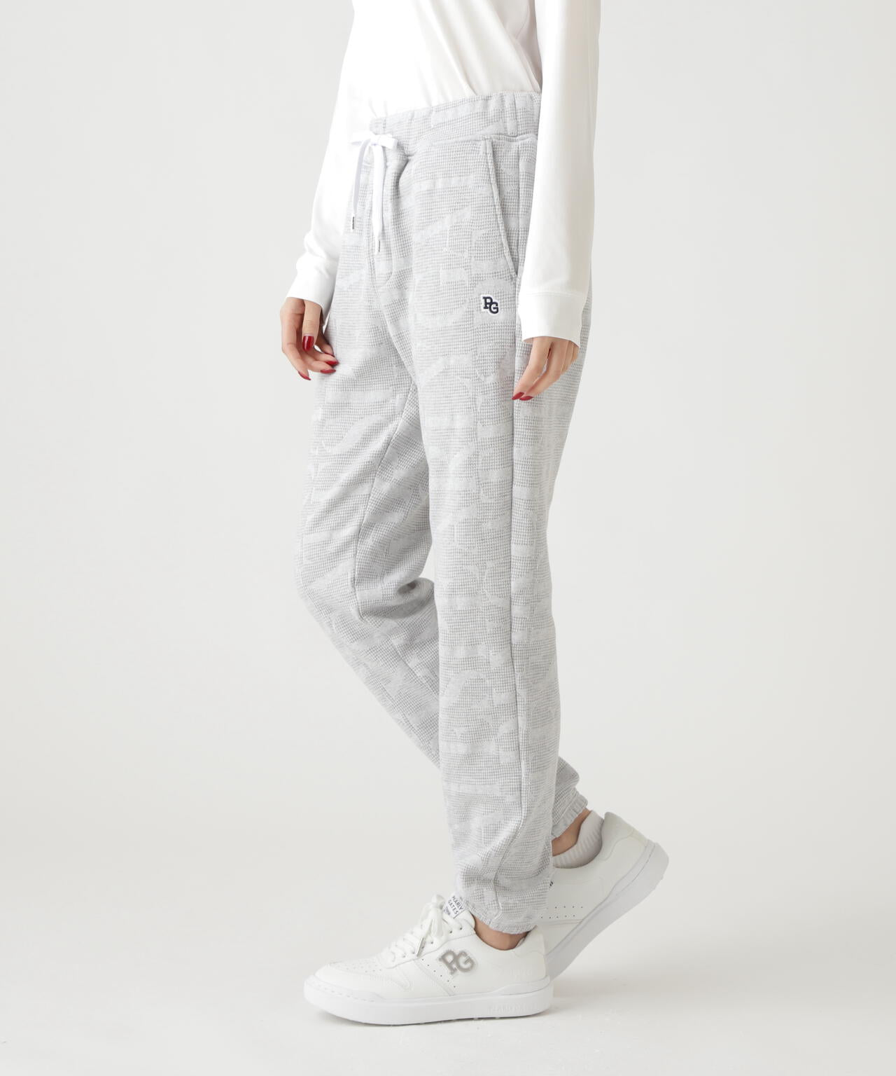 裏毛ストレッチロゴジャガードフルジップフーディジャケット