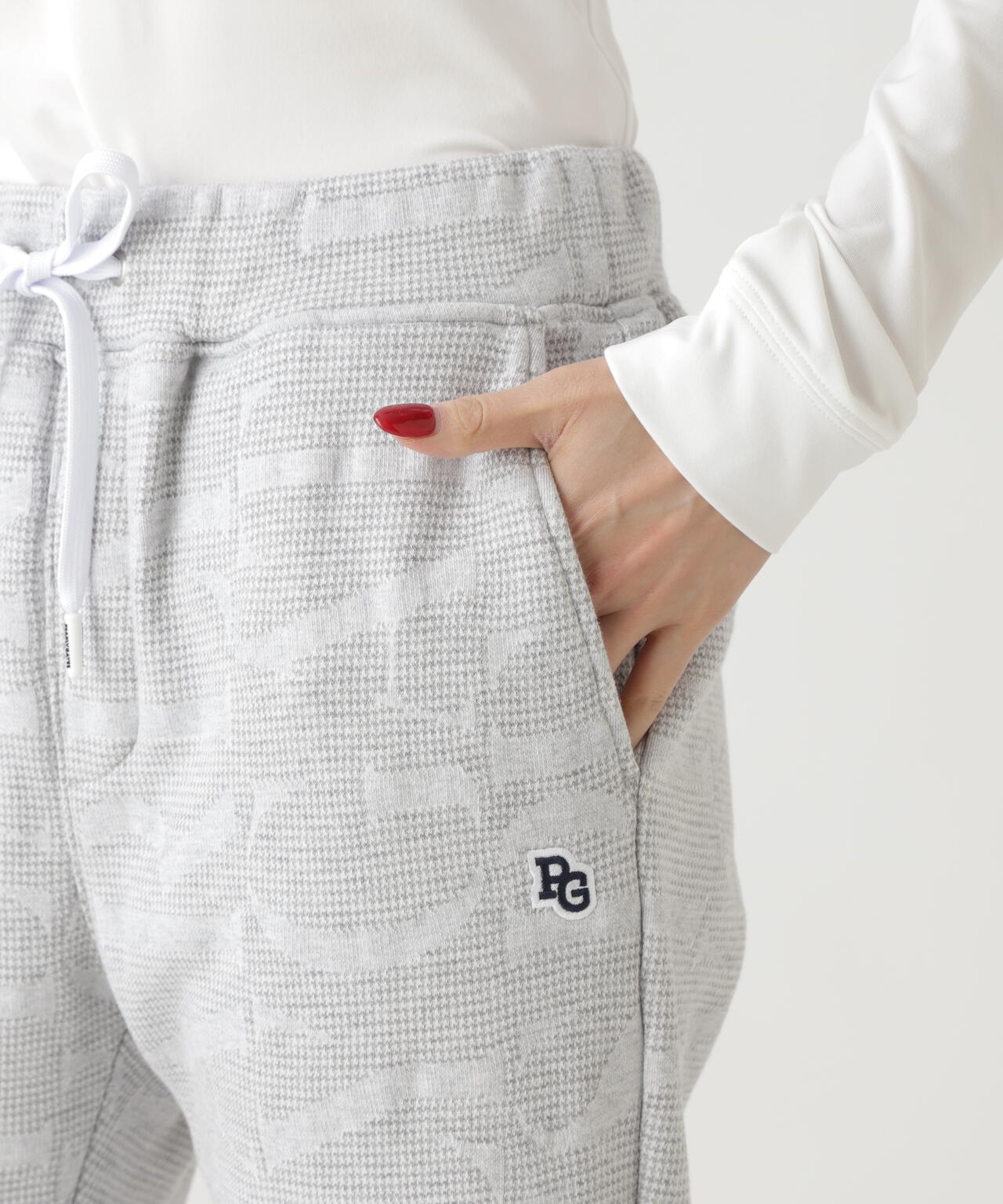 裏毛ストレッチロゴジャガードフルジップフーディジャケット