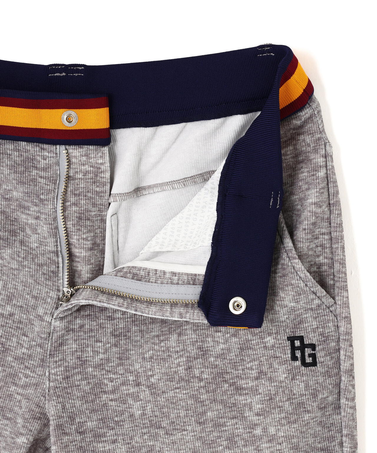 TEXBRID針抜きジョガーパンツ <杢グレー>