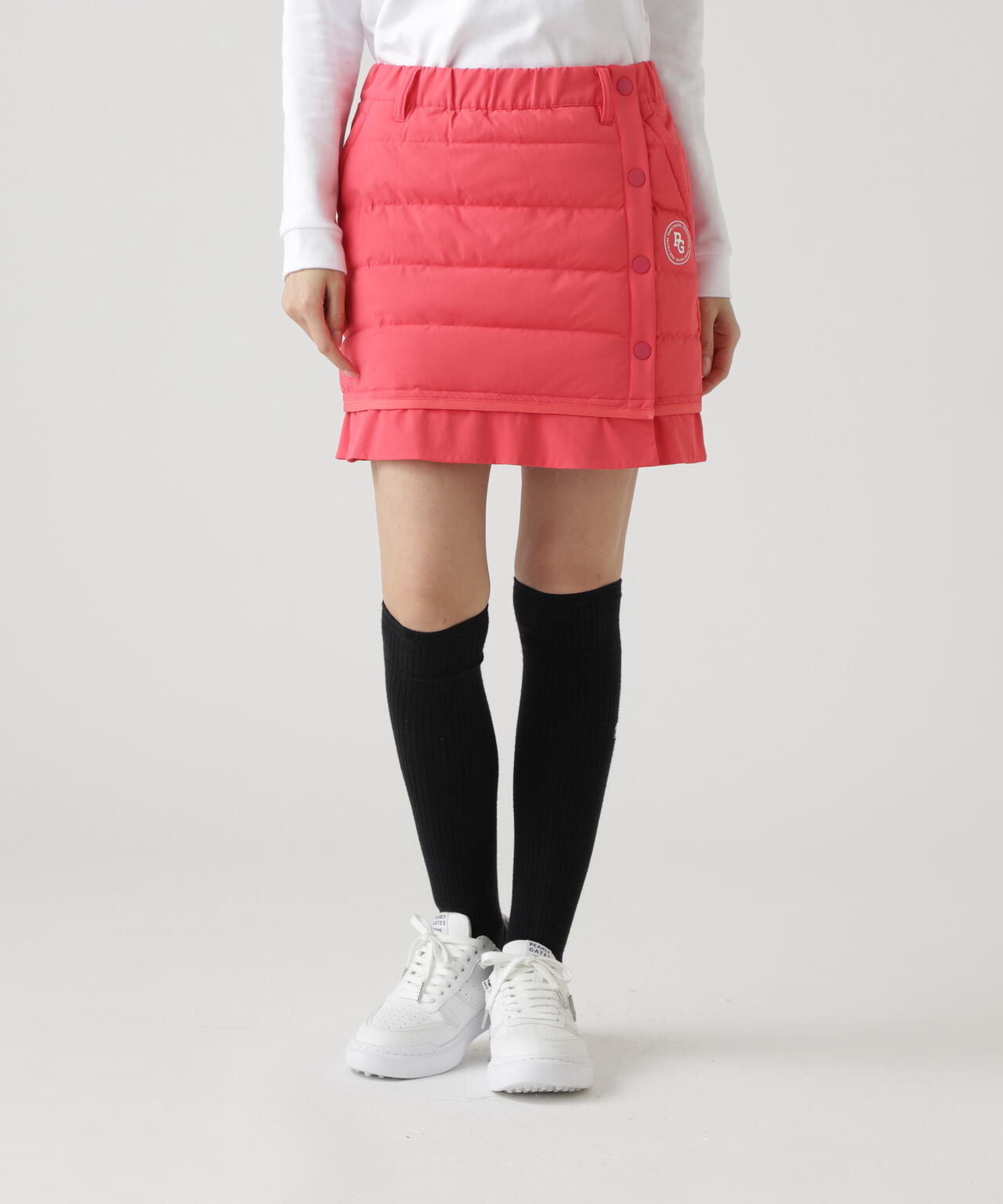 NyストレッチBIGリップストップ中綿スカート