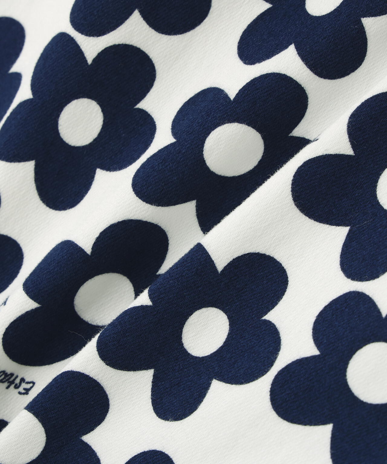 ストレッチサテン表スエードピーチスカート <フラット花柄>