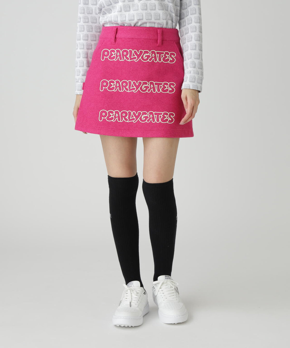 Peスライバーニットスカート