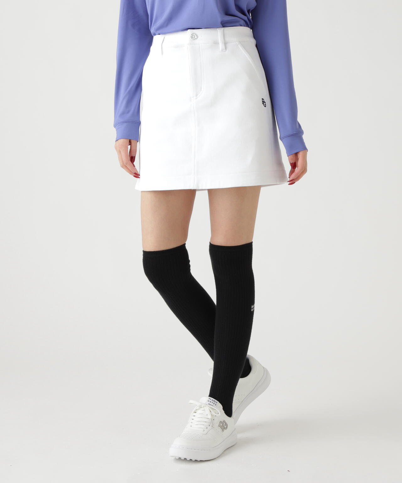 C/Peストレッチカルゼ裏地付きスカート