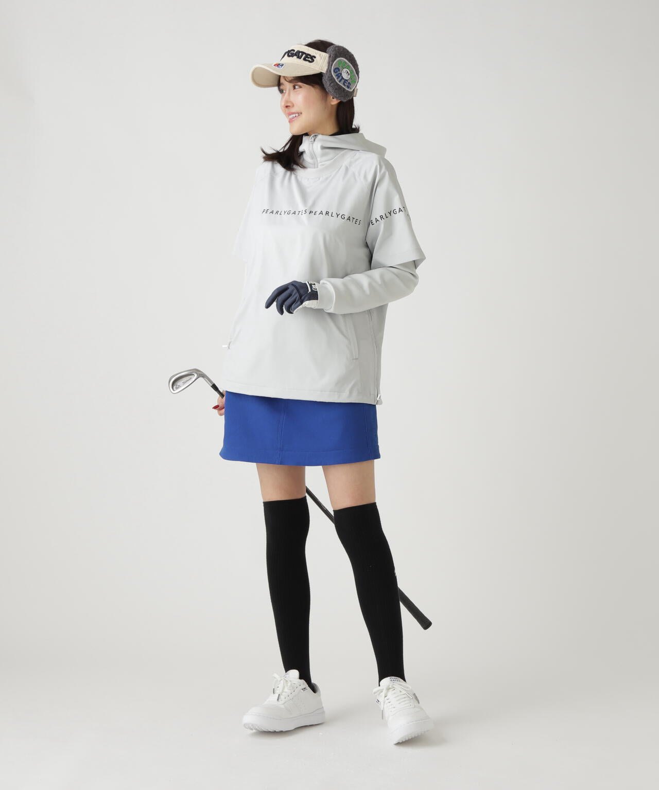 C/Peストレッチカルゼ裏地付きスカート