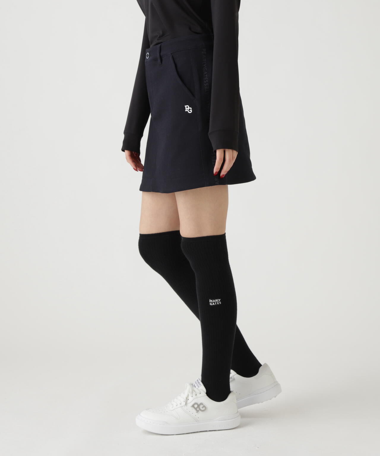 C/Peストレッチカルゼ裏地付きスカート