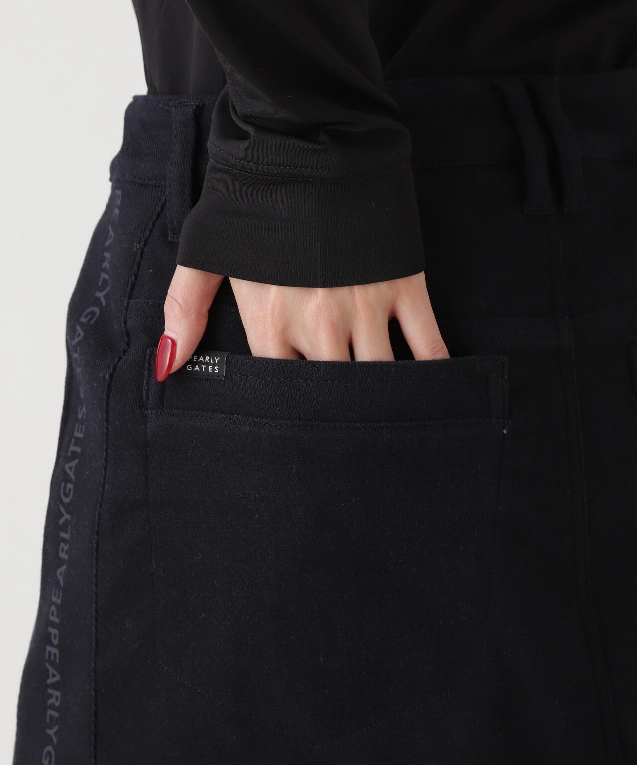 C/Peストレッチカルゼ裏地付きスカート