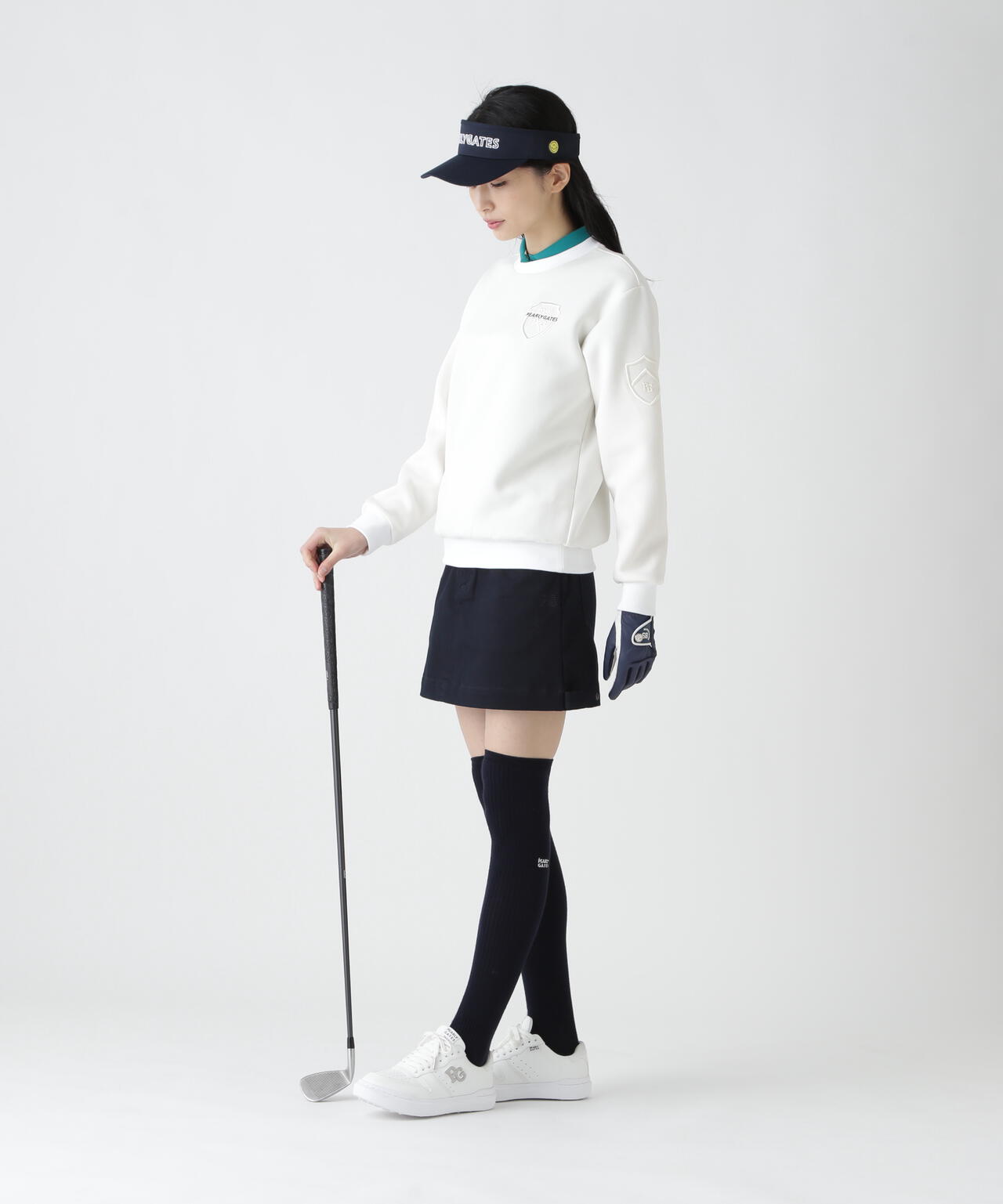 PG is PG C/Peストレッチカルゼ5ポケットスカート