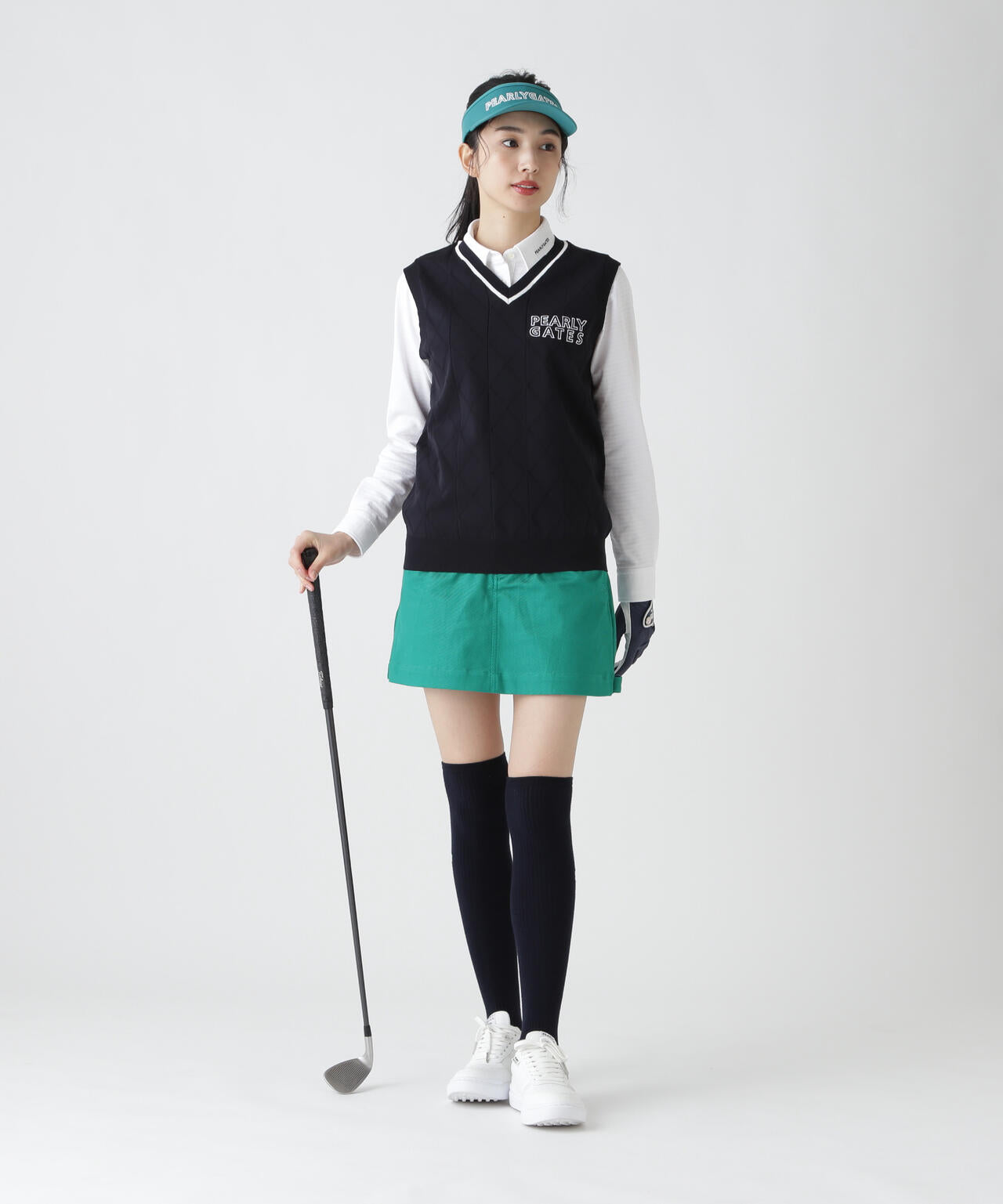 PG is PG C/Peストレッチカルゼ5ポケットスカート