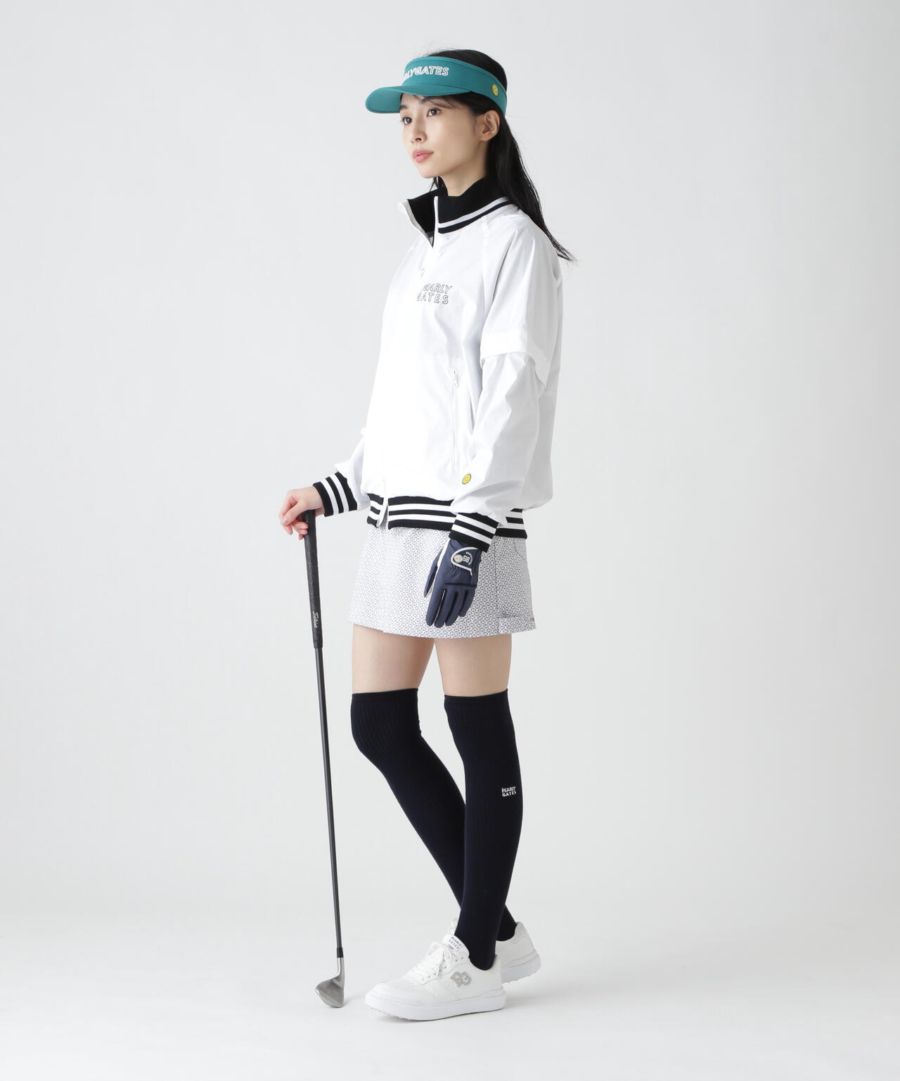 【PG is PG】 変形ダイヤ柄C/Peストレッチカルゼ5ポケットスカート