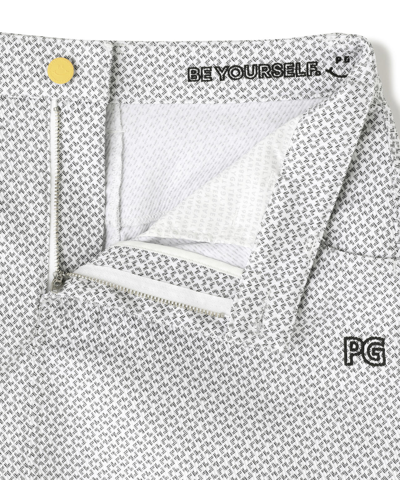 【PG is PG】 変形ダイヤ柄C/Peストレッチカルゼ5ポケットスカート