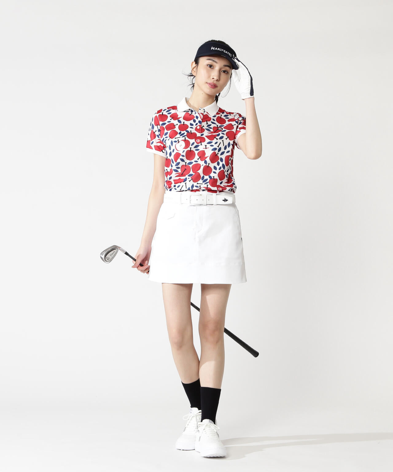 PEストレッチヘリンボーンスカート